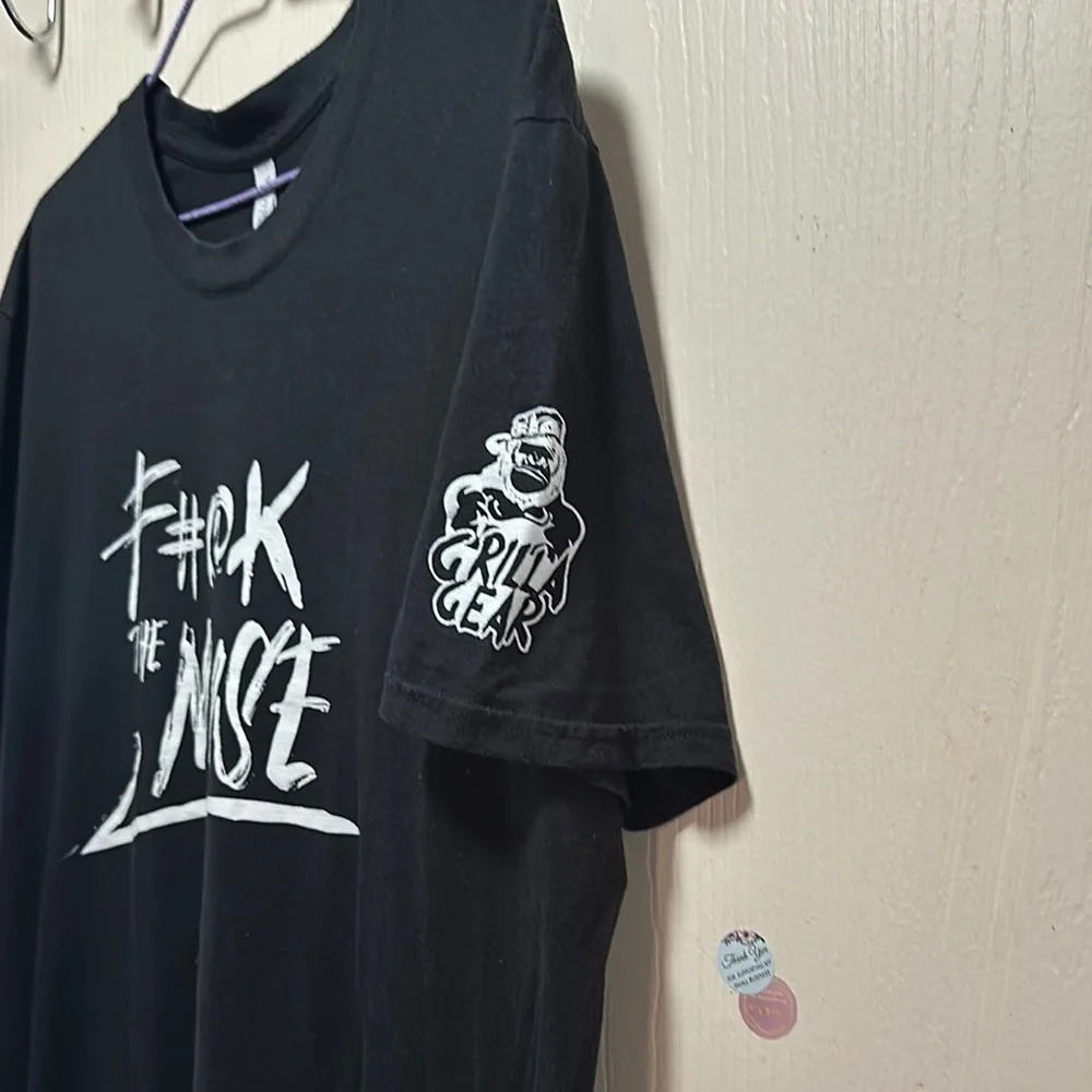 Vintage Volunteer Knitwear Graphic T-Shirt, Size XL, Black, Streetwear - Picture 11 of 16